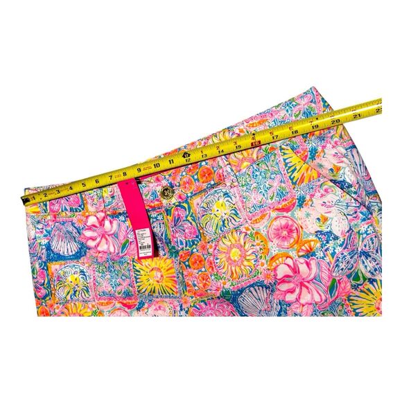 NWT LILLY PULITZER WOMENS CALLAHAN STRETCH SHORT 16 PATCH MY DRIFT BEACHY PREPPY - Picture 6 of 10